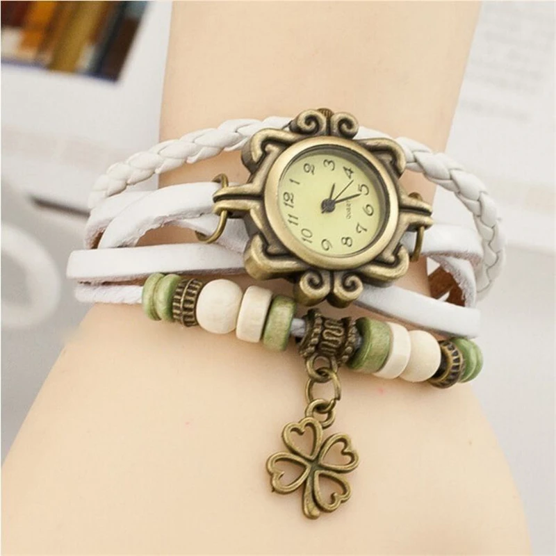 Модные браслеты стол горячие взрывные в женские часы четыре листа клевера