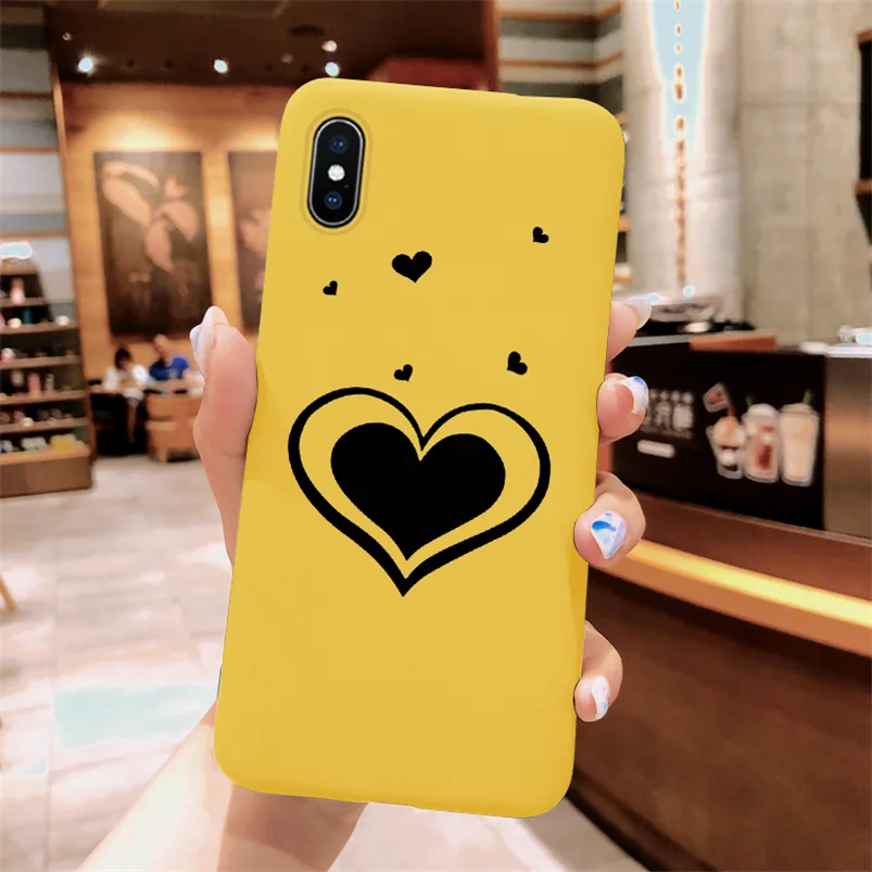 Khu3-2cengxin Милый чехол для телефона с сердцем для iPhone 11 Pro XS Max XR X 10 8 7 6 6S Plus 5 5S SE Роскошный чехол из ТПУ для задней крышки Fundas для iPhone X чехол - Цвет: Khu3-2cengxin