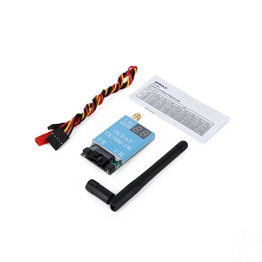 TX1000 1000MW 7 26V беспроводной av передатчик изображения для OCDAY FPV 5 8G 40 каналов|wireless