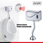 АВТОМАТИЧЕСКИЙ ПИССУАР с инфракрасным датчиком для ванной комнаты, сливной клапан для мужского туалета, настенный Бесконтактный Аккумуляторный клапан