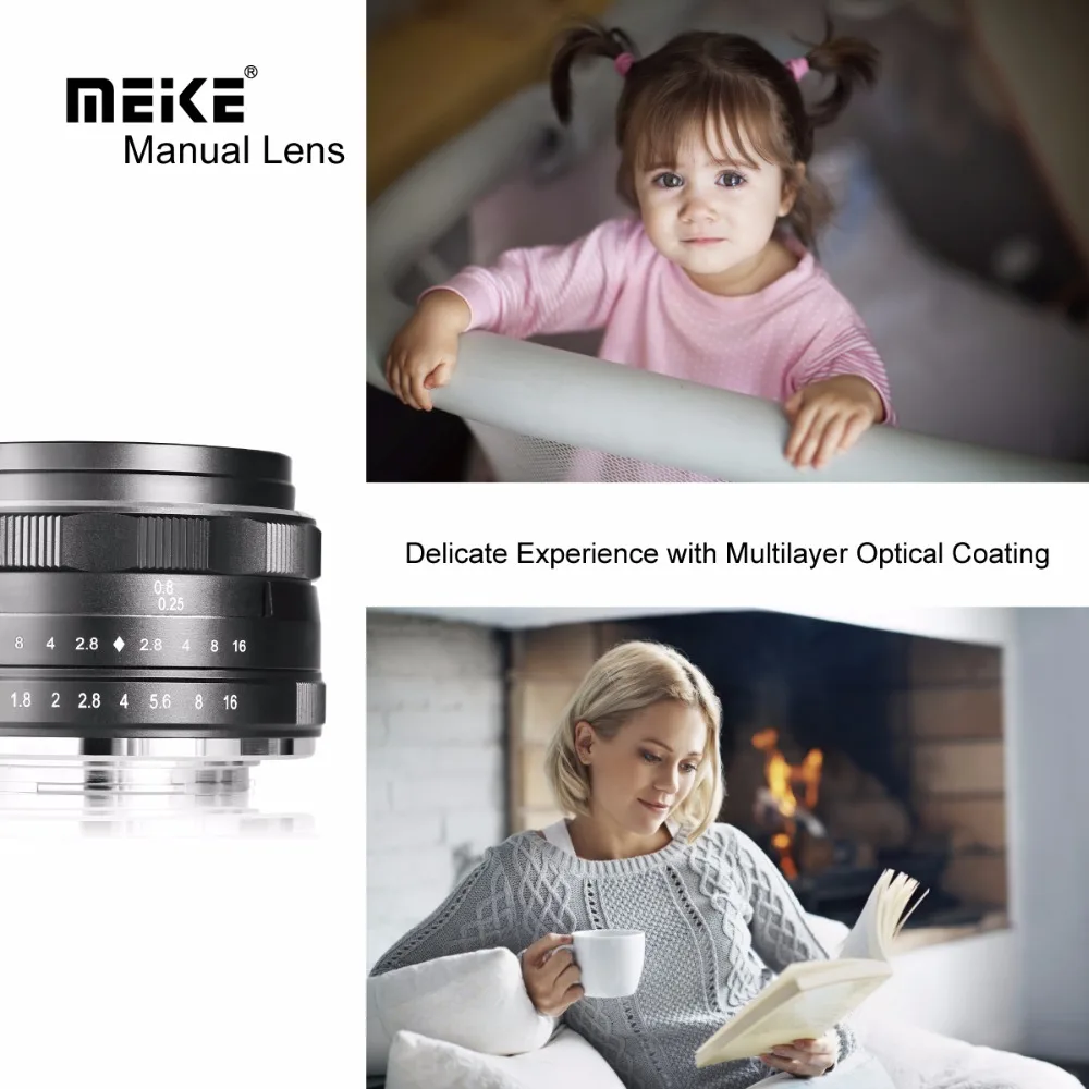 Meike MK 25 мм f1.8 широкоугольный объектив с большой апертурой для Canon EOS M1 M2 M3 M5 M6 M10 M50 M100 EF-M Крепление камеры+ Бесплатный подарок