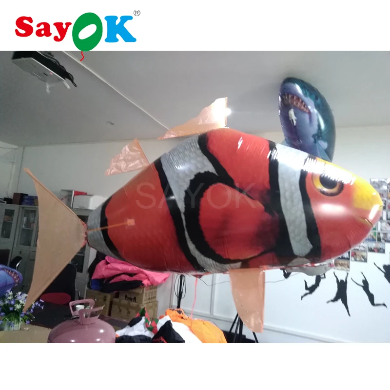 RC Air swimming fish игрушки Дрон акула клоун воздушные шары в виде рыбы Немо Летающая