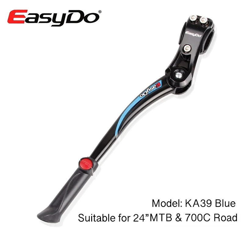 EasyDo 2"-29" MTB велосипедный кик-стенд 700C дорожный велосипед парковочные стойки горный велосипед подножка велосипедный боковой стенд Поддержка Регулируемая - Цвет: KA39 Blue