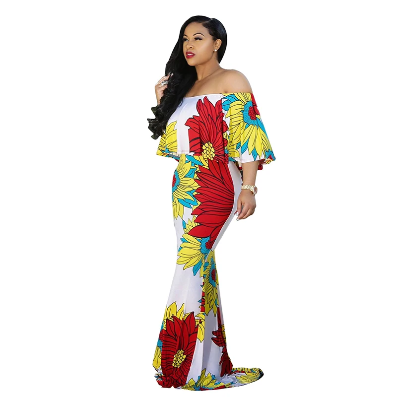 Цветочный летнее пляжное платье для женщин длинные Slash средства ухода за кожей