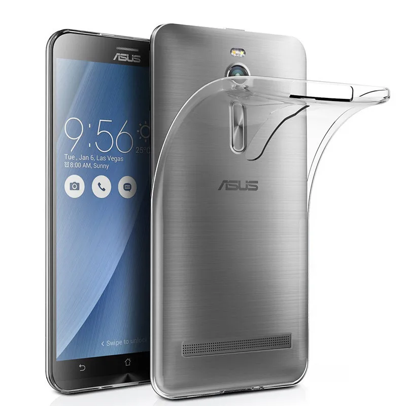 Ультратонкий Прозрачный мягкий чехол из ТПУ для Asus ZenFone 2 3 Laser ze500kl ze550kl zs570kl ze520kl