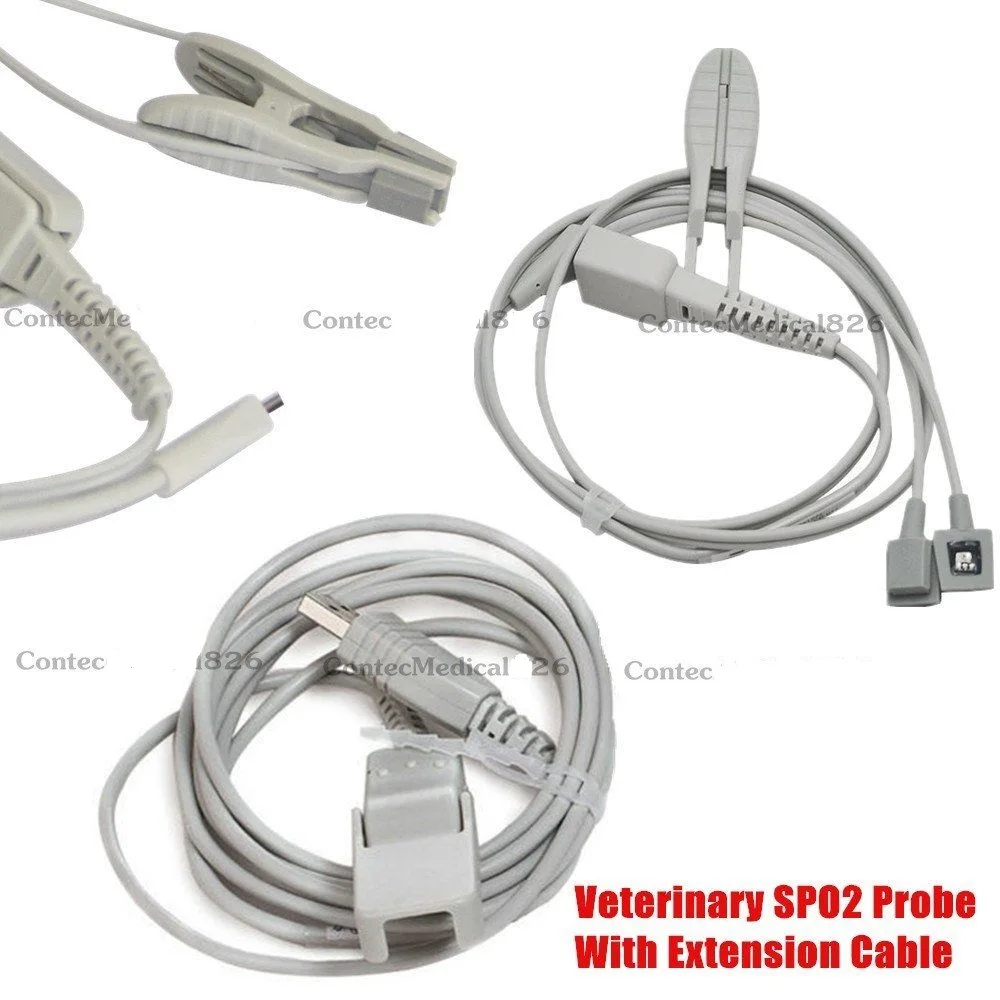 

Veterinary Blood Pressure Monitor SPO2 NIBP Pulse Heart Rate+Software,Color Screen,Tongue Spo2 Probe,6-11CM Cuff,SW