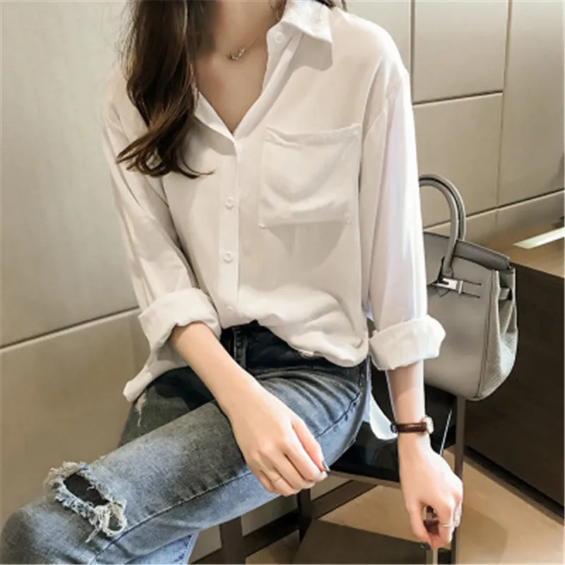 2019 Blusa женская блузка элегантная Красная Зеленая атласная рубашка с отложным