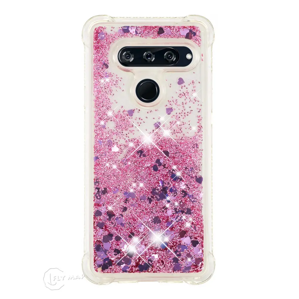 Чехол с блестящими звездами для LG V40 ThinQ V405QA LM-V405QA LM-V405TA V405UA LM-V405UA динамический
