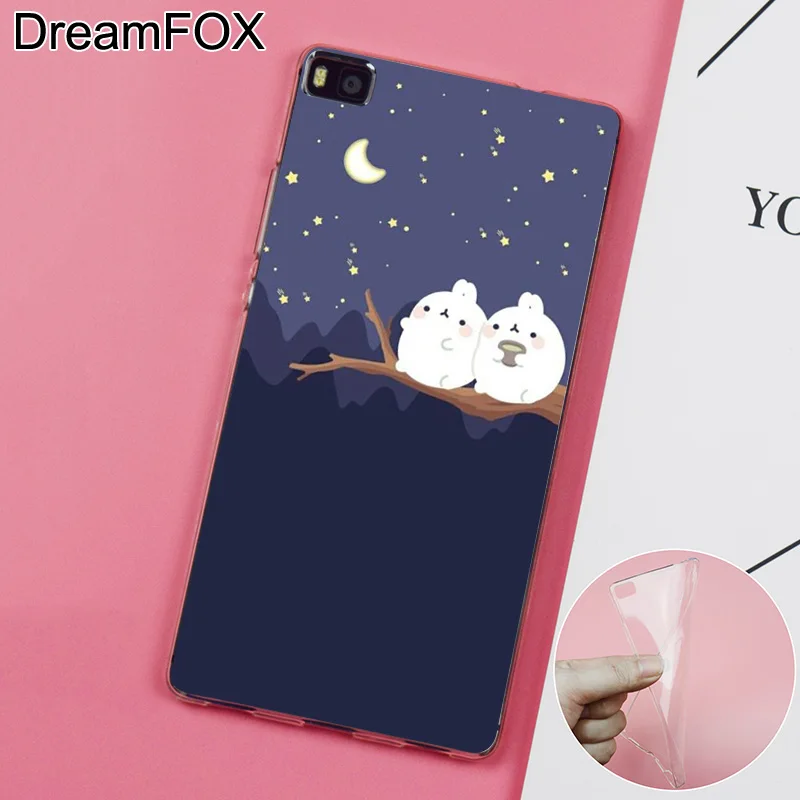 Dreamfox k070 рисования каваи Мягкие TPU силиконовый чехол для Huawei P8 p9 P10 lite плюс 2017 Honor 8
