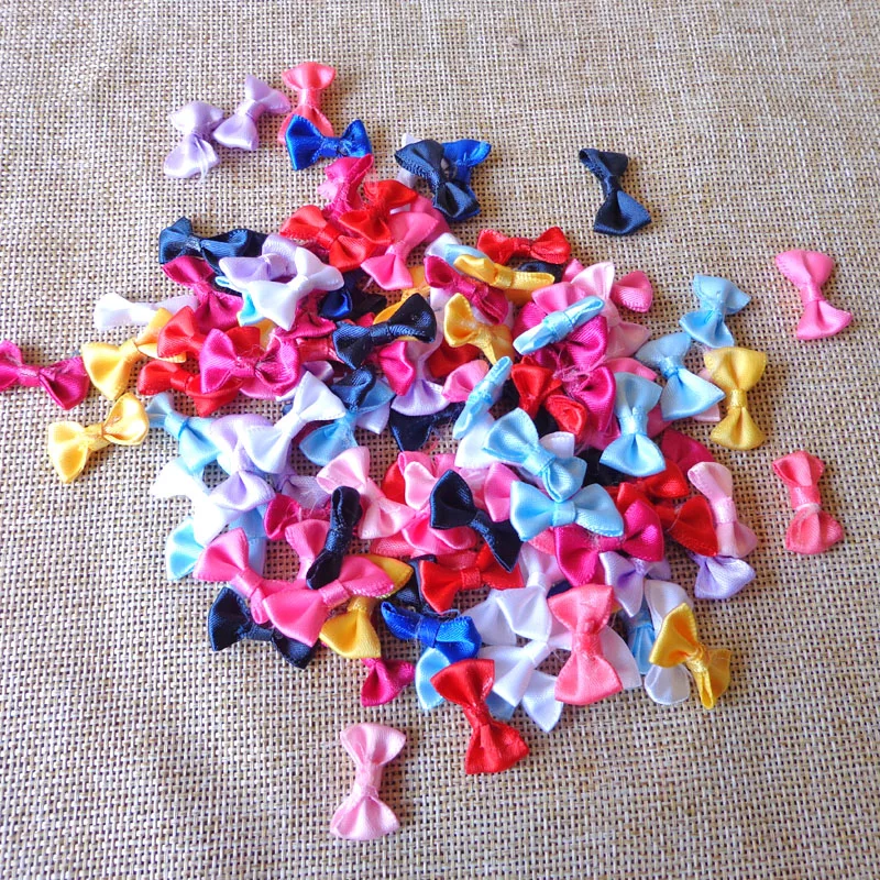 Оптовая продажа ручные аппликации 20 мм красочные галстуки-бабочки для DIY