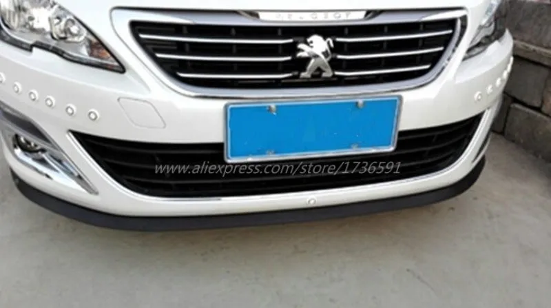 Бампер автомобиля губы для peugeot 206 207 301 307 308 407 408 508 2008 3008 4008 5008 передний спойлер дефлектор/комплект кузова/юбка полосы