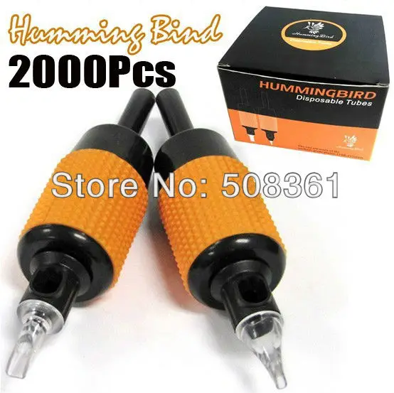 2000Pcs Sterilized Tattoo Tube Grips Humming Bird Assorted 1&quot(25mm) Tattooing Kits Supply New Design | Красота и здоровье