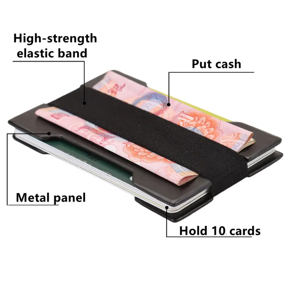 BYCOBECY 2020 новый алюминиевый держатель для карт Бизнес RFID чехол мужской тонкий