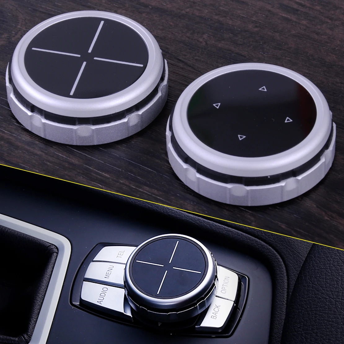 CITALL Новая серебряная Замена большая мультимедийная ручка Крышка IDRIVE Кнопка
