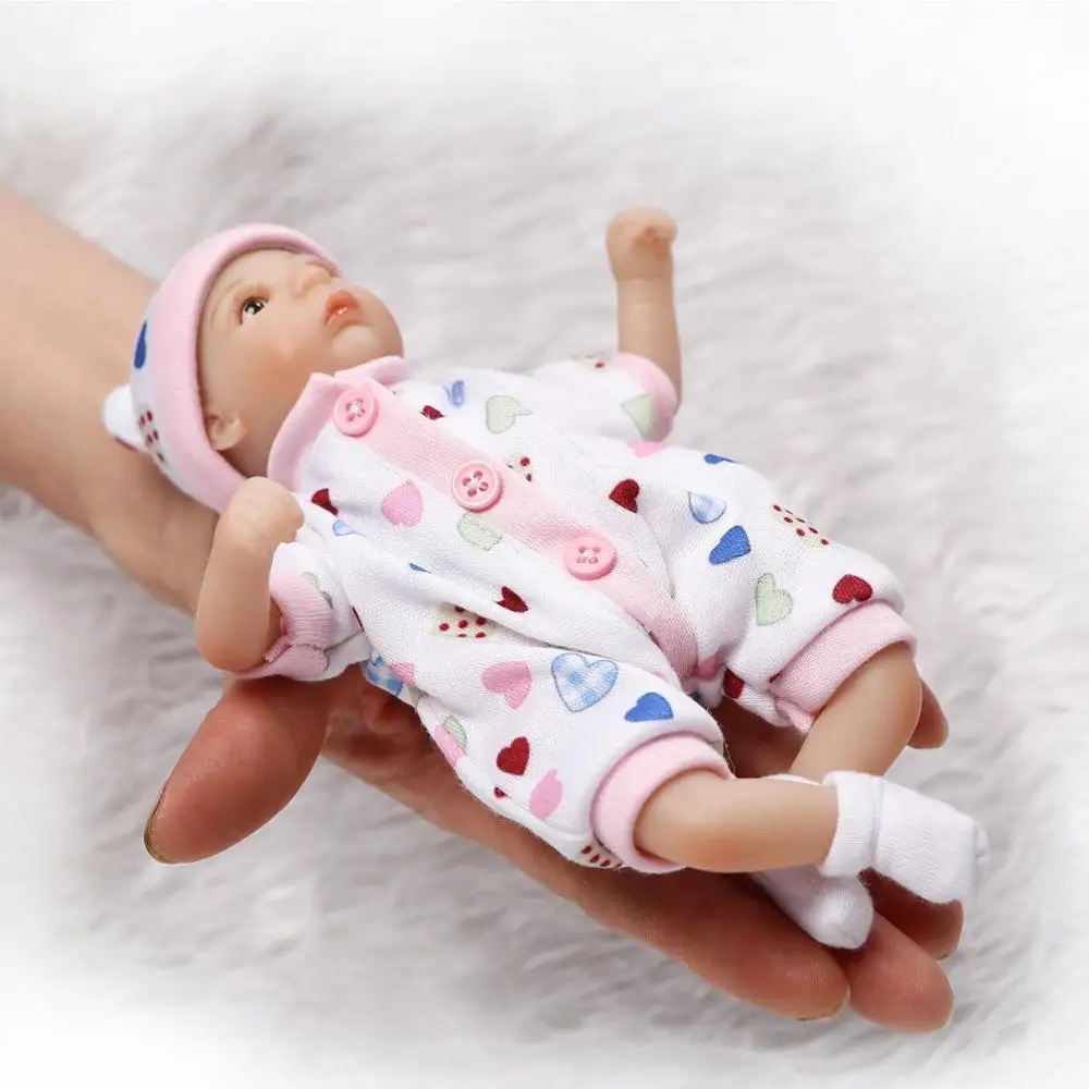 RD20C002BO Nicery 8 дюймов 20 см Bebe Reborn мини кукла мягкая силиконовая Реалистичная игрушка подарок для ребенка рождественское белое одеяло две куклы - Цвет: RD20C002BO