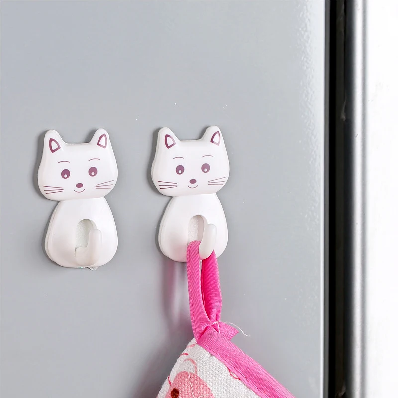 

Three for A Set Cat Refrigerator Hook Super Strong Magnetic Hanger Hook Microwave Oven Kitchen Magnet Bathroom Hook