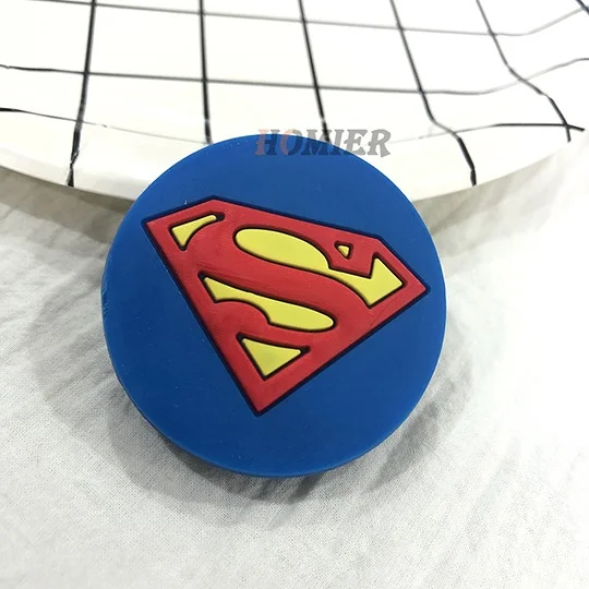 Supermanpattern Универсальный кронштейн-подставка для телефона, расширяющаяся подставка, растягивающийся держатель для телефона, милая мультяшная подставка для iphone 6 7 8 X XS - Цвет: Supermanpattern