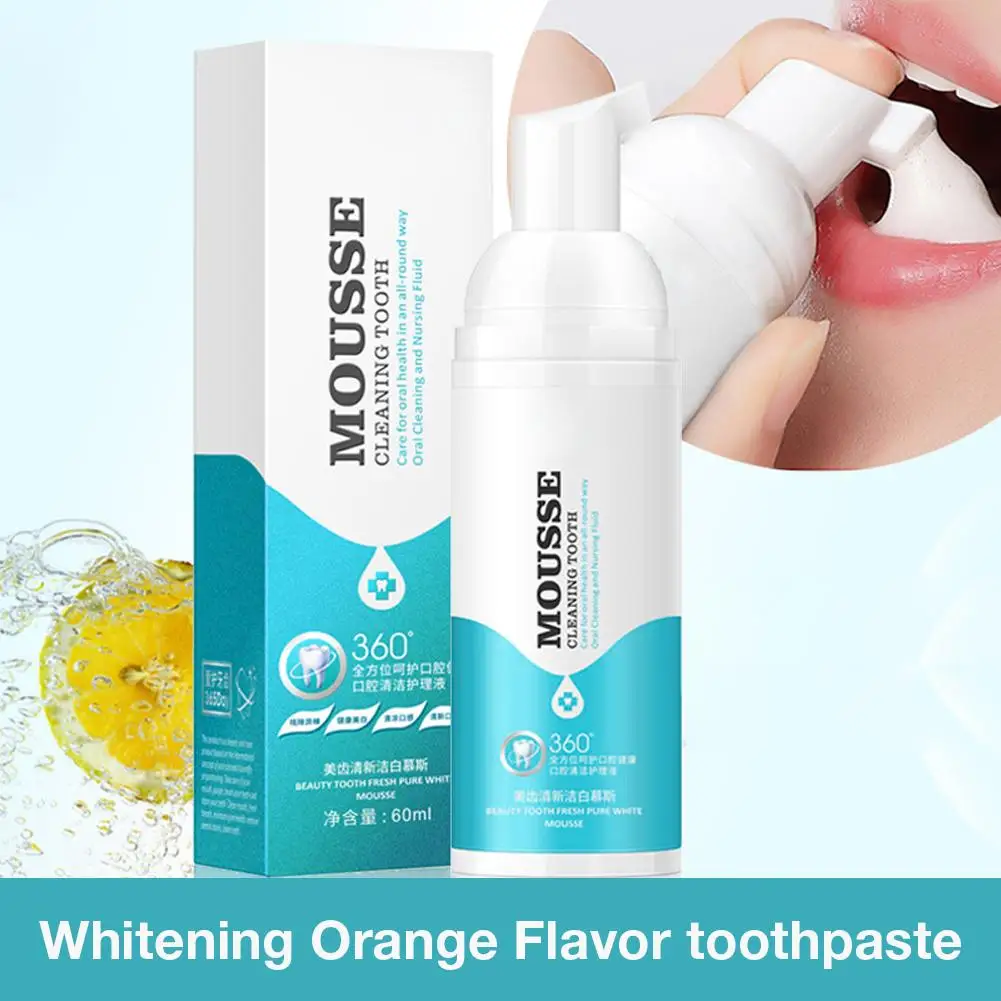 

Teeth Whitening Toothpaste Foam Cleaning Oral Hygiene Cleaning Serum Removes Plaque Stains Tooth Bleaching Dental Tools