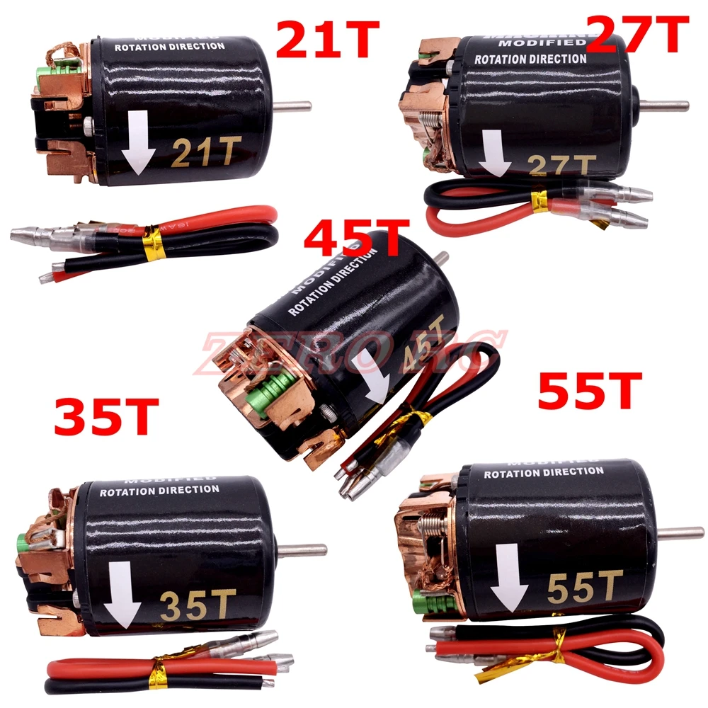 1/10 RC 540 щеточный Электрический мотор 21T 27T 35T 45T 55T для RC4WD D90 D110 AXIAL SCX10 Wraith Rock Crawler