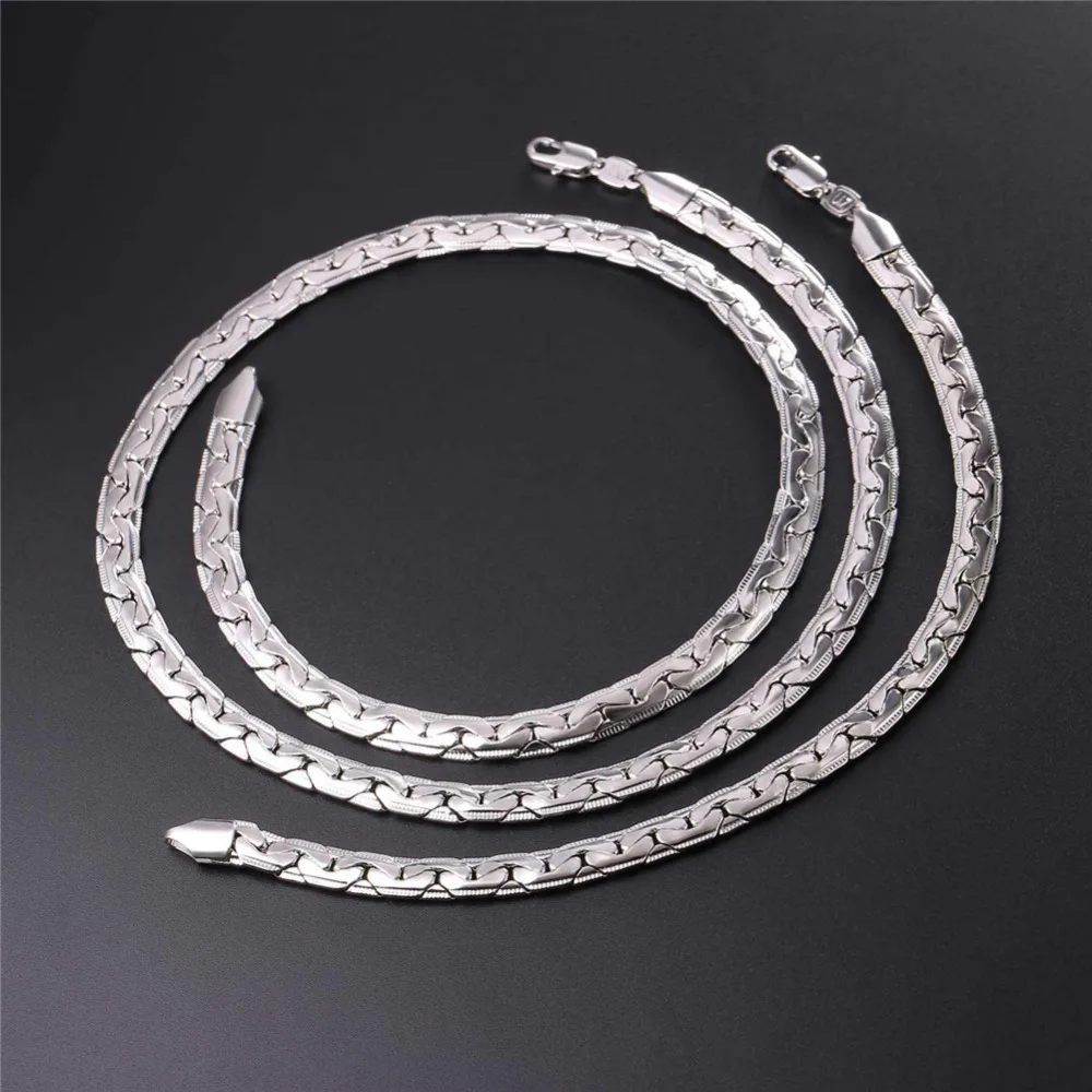 U7 Новый Змея Браслет На Руку Мужской Золотой/Серебряный Цвет Цепочки Браслеты