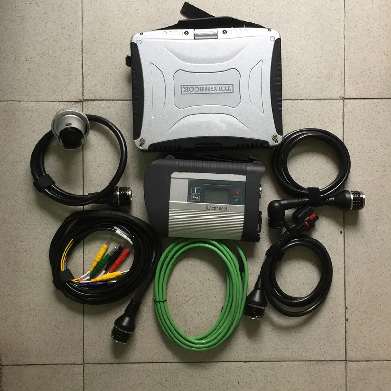 Компактная Диагностика MB Star C4 SD + ноутбук cf19 4 Гб HDD подключение Wi Fi полное