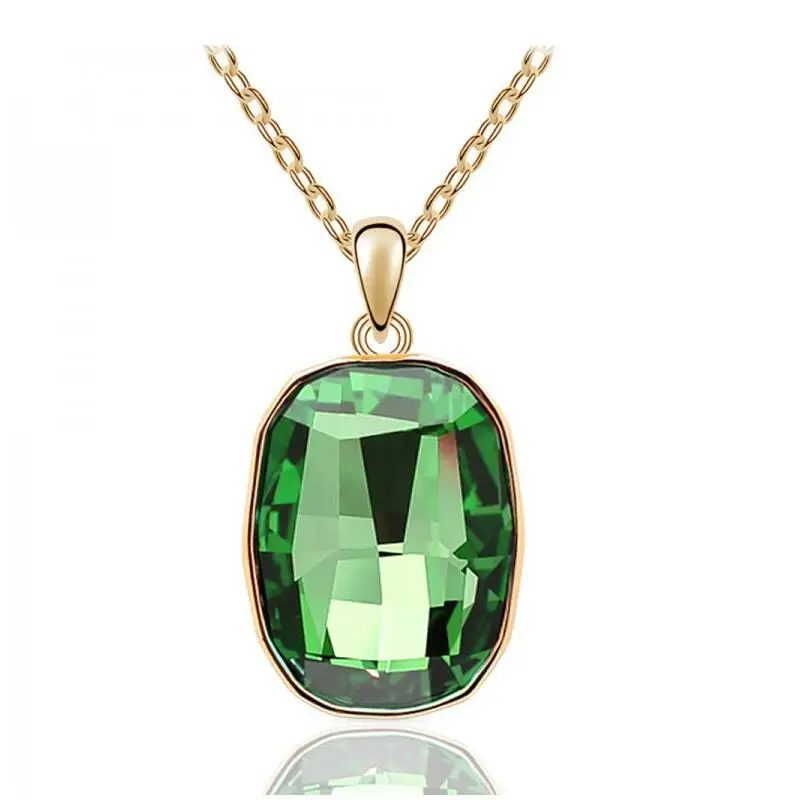 N381 ожерелье из хрустального драгоценного камня серебро без никеля и аксессуары