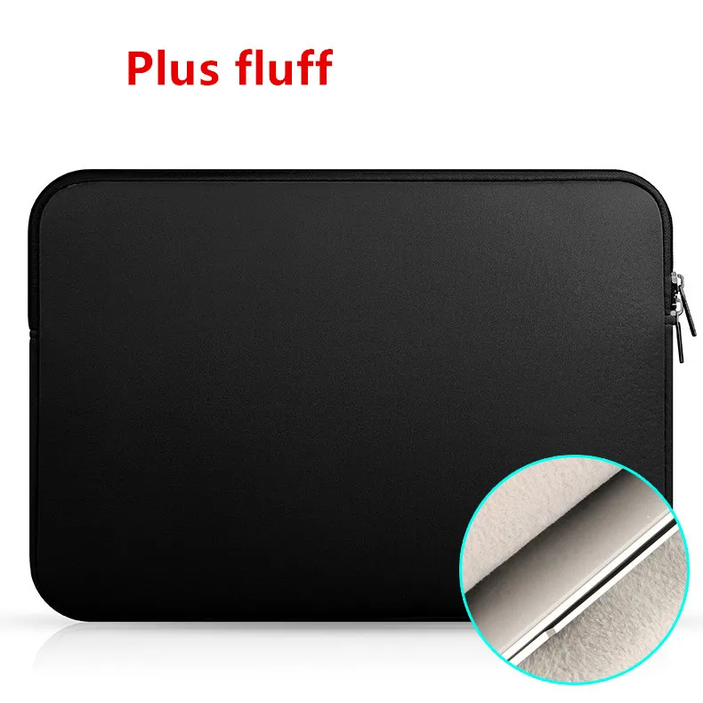 Мягкий чехол-сумка для ноутбука Macbook Air 11 12 14 15 15,6 Pro retina 11,6 13,3 дюймов сумки на молнии для Mac Book Pro 13+ пух