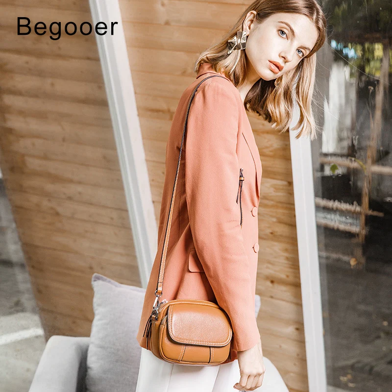 Begooer новая женская сумка из натуральной кожи маленькая сумка через плечо для девочек сумки через плечо мини яркие сумки