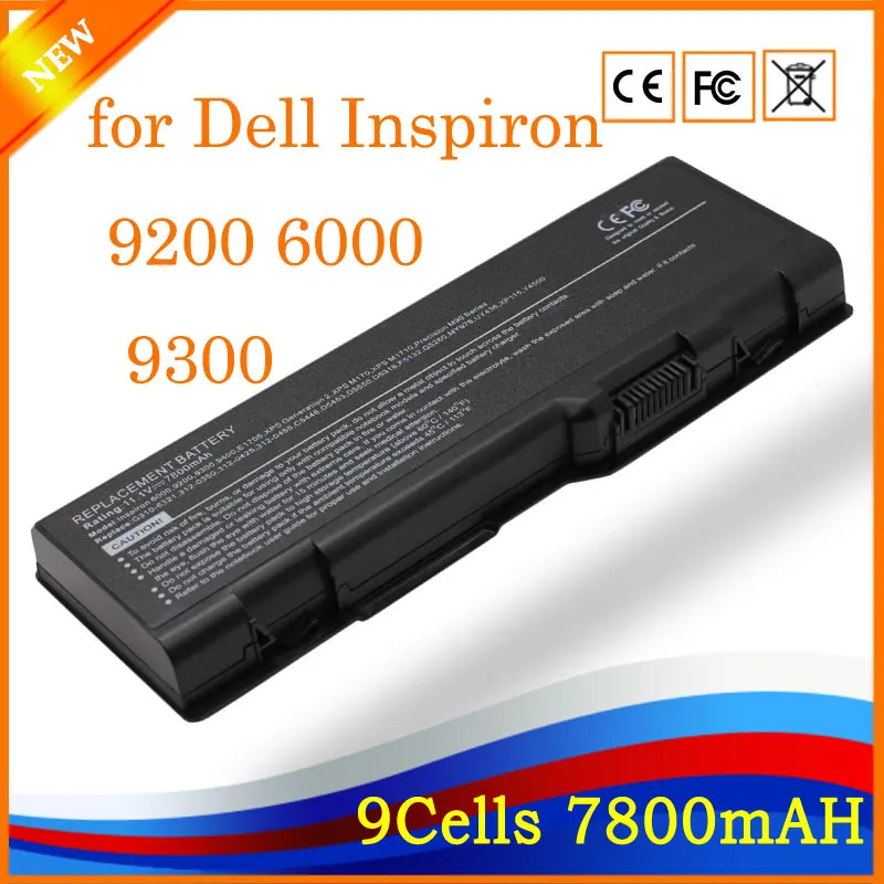 YHR 11 1 В/5200 6 cell Аккумулятор для ноутбука DELL Inspiron 6000 9200 9300 9400 E1705 точность M6300 m90 XPS Gen2