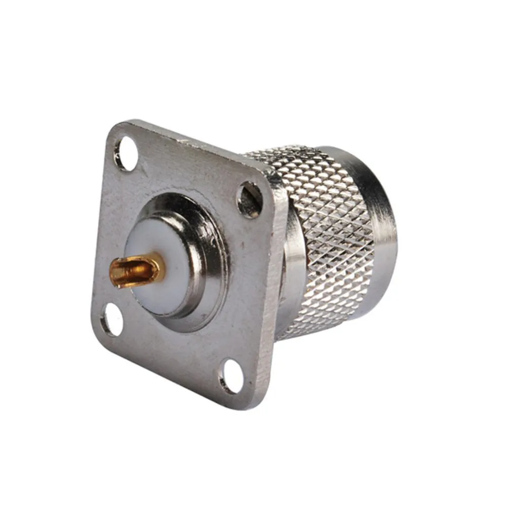N Male Plug RF Connector 4 Hole Panel Mount with Solder Cup Coax Coaxial Adapter | Обустройство дома