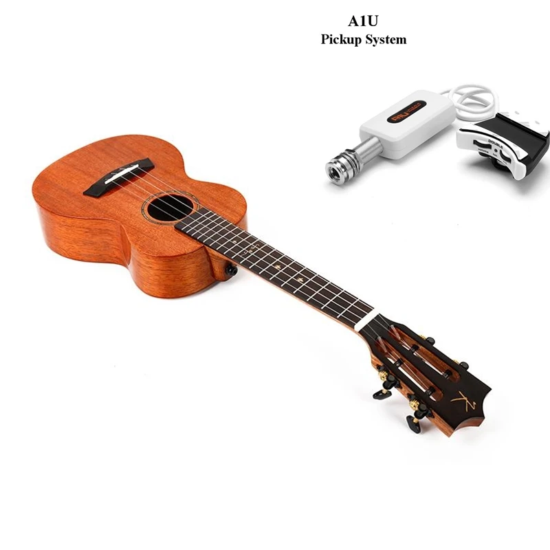Single pickupNatural Kaka Enya MAD ukuleles твердое красное дерево черный цвет с сумкой Гавайи 4 струны Акустическая гитара Музыкальные инструменты - Цвет: Single pickupNatural