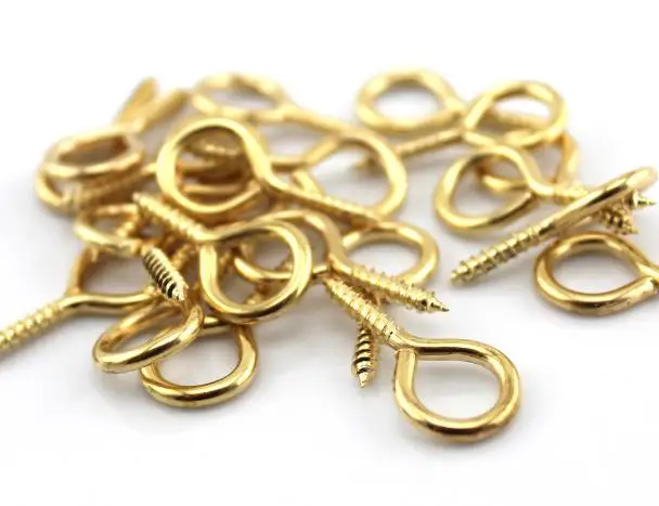 

10pcs/lot With Hole Sheep Eye Screw for DIY Model Accessories Golden Screw Spike Nails