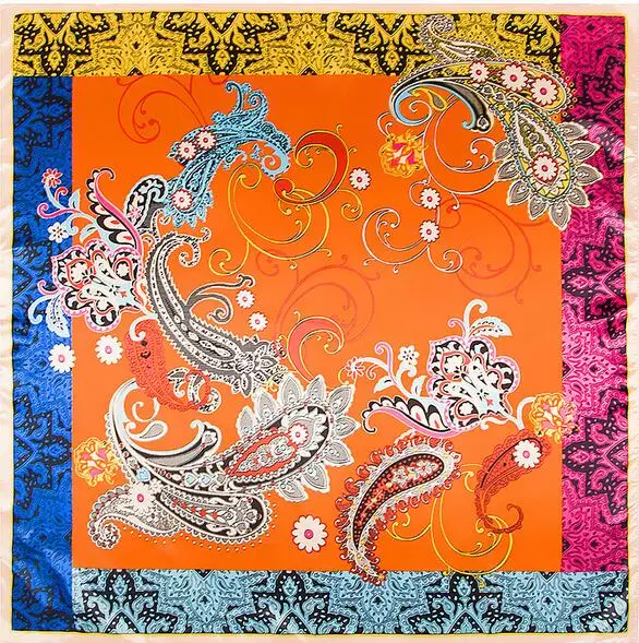 

100 * 100cm high quality women Bohemia winds silk large square scarf Spring new silk twill wind scarves lady shawl scarf