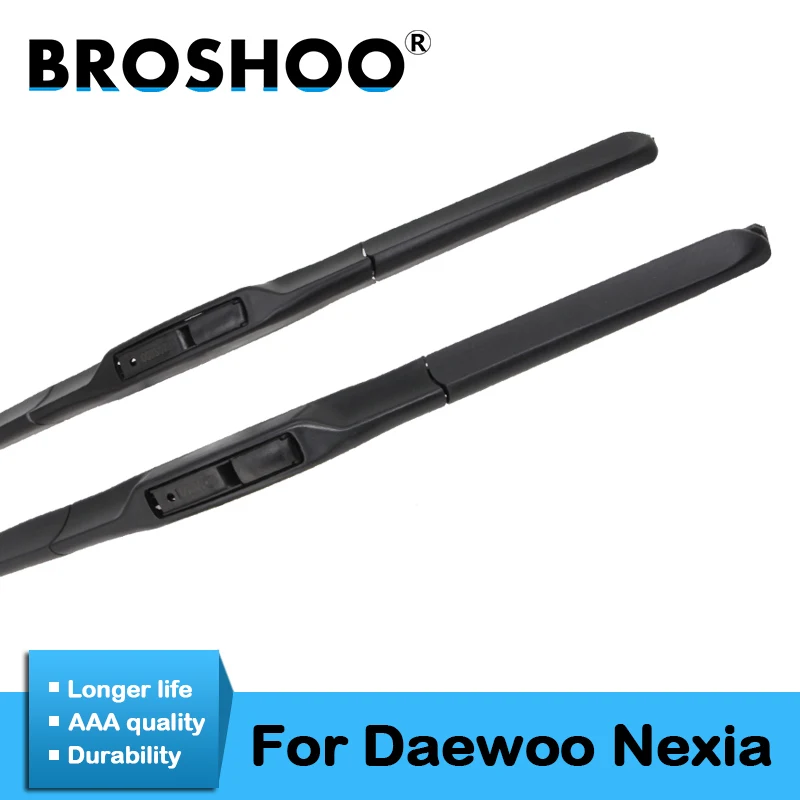 

BROSHOO щетка стеклоочистителя для автомобиля резиновая для Daewoo Nexia 18 "+ 18", подходит для стандартного крючка 1994 1995 1996 1997 стиль