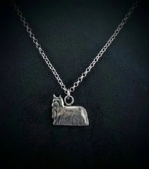 Модное золотистое серебристое ожерелье для йоркширского терьера, Женское Ожерелье lassie, ювелирные изделия для домашних животных