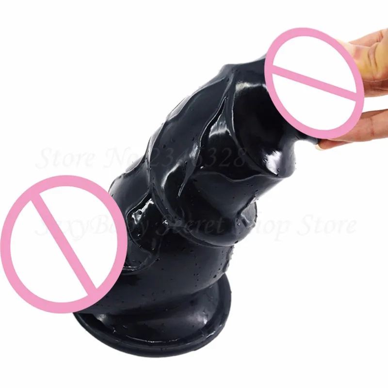 Огромный фаллоимитатор с присоской большой реалистичный пенис ребристый