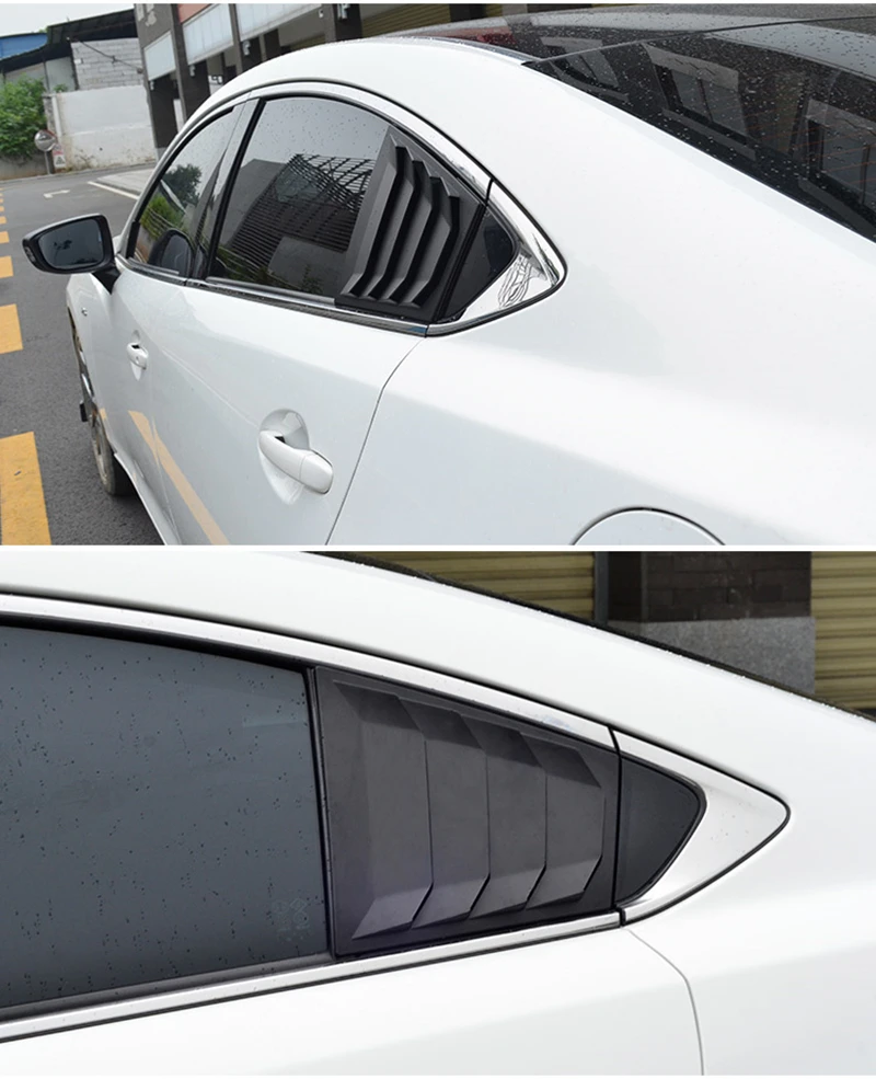 Для Mazda 6 ATENZA углеродное волокно ABS заднее стекло Hanlde треугольная крышка чаши аксессуары для стайлинга автомобилей 2 шт