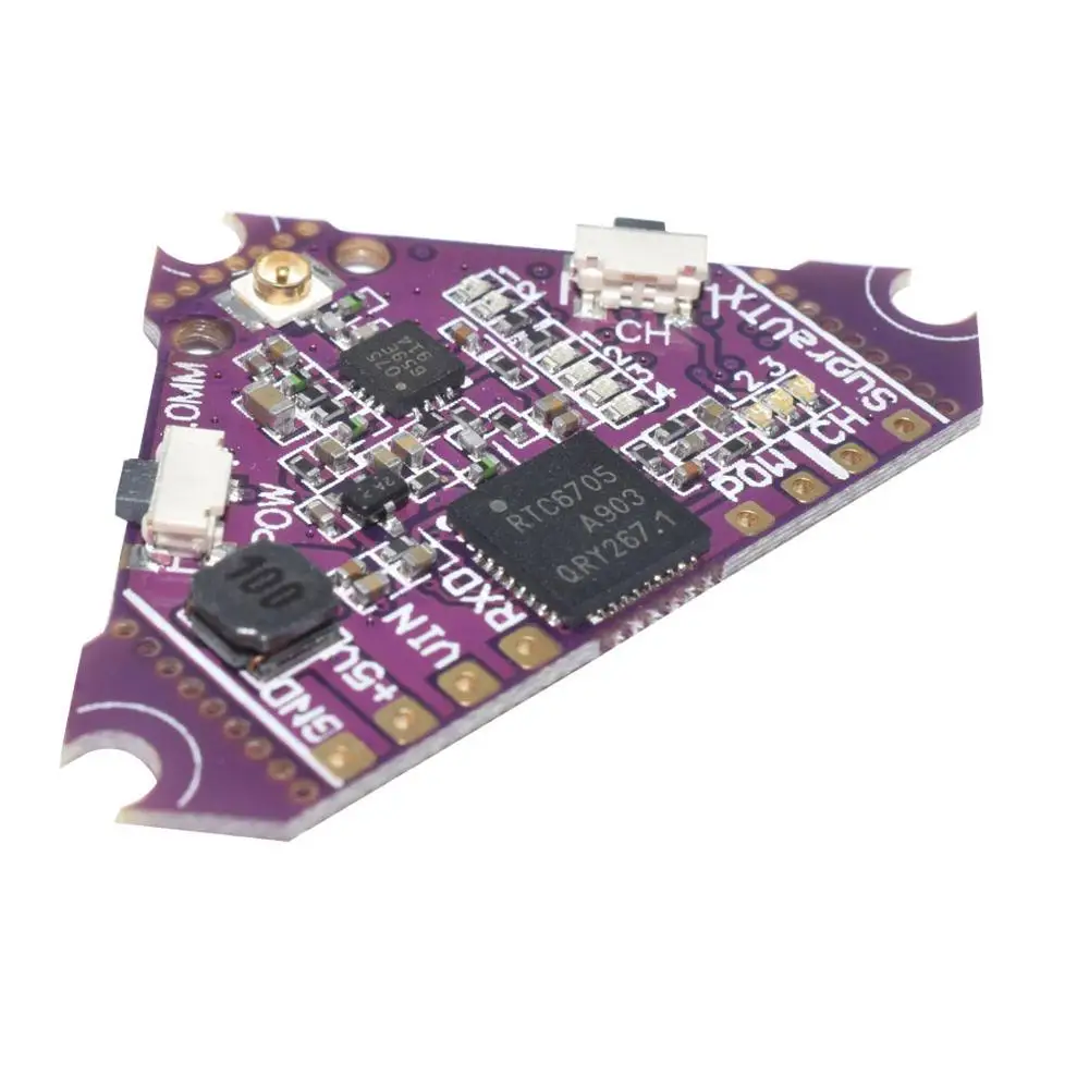 Переключаемый передатчик FPV Supra VTX 5 8G 40CH 25mW 100mW 200mW с антенной для матового