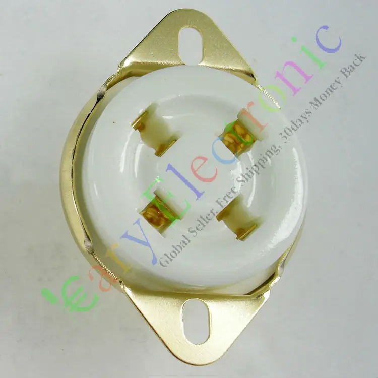 Оптовая и розничная продажа 2 шт. позолоченная 4 контактная Керамическая