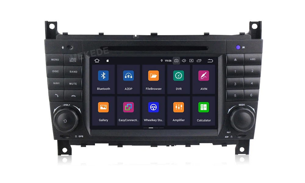 MEKEDE Android 9,0 Автомобильный gps Автомагнитола для Mercedes benzc-класс CLC W203 CLK W209 2004-2007 C200 C230 C220 C320 C350