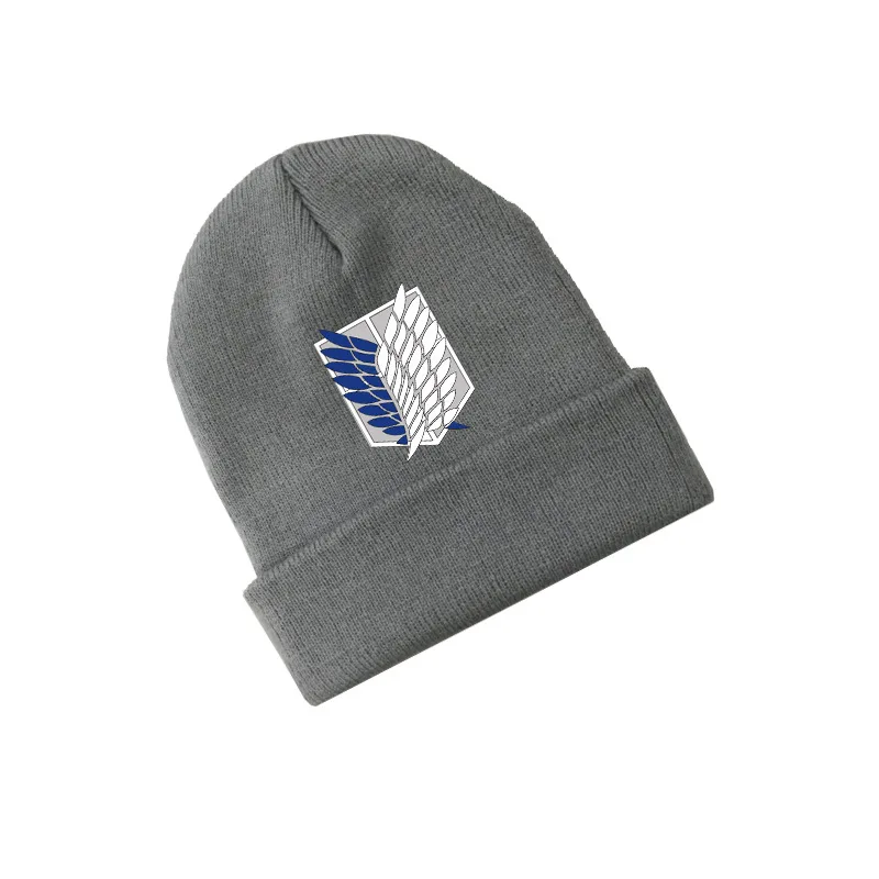 Style 3 Атака на Титанов Крылья Свободы аниме Skullies шапки вязаные шапочки зимние теплые шапки для мужчин женщин мальчиков девочек подарок эластичный - Цвет: Style 3