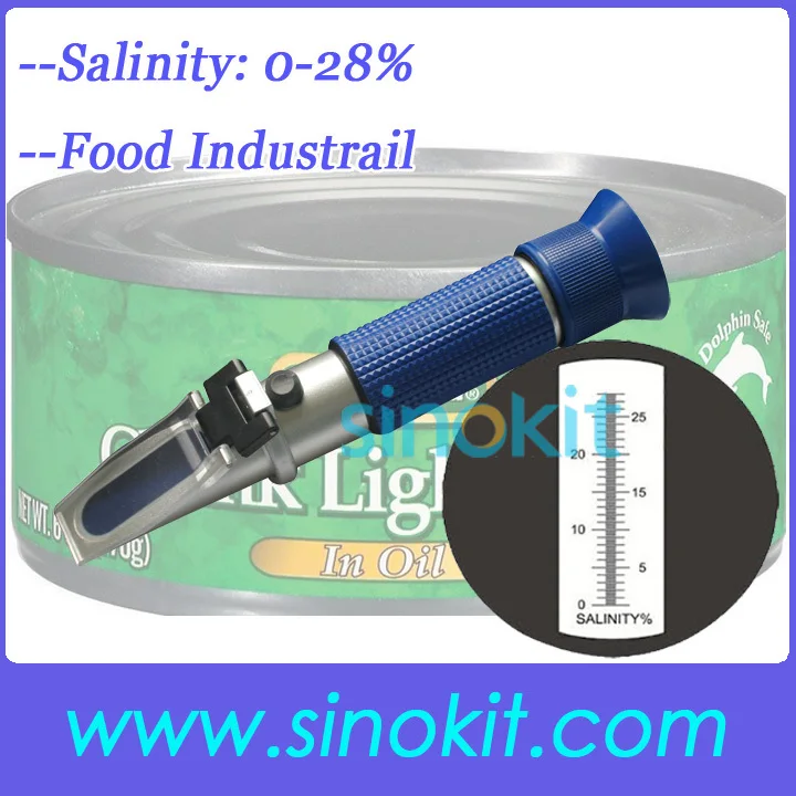 

Cheap Salinity0-28% ABS Plastic Hand-held Refractometer P-RHS-28ATC
