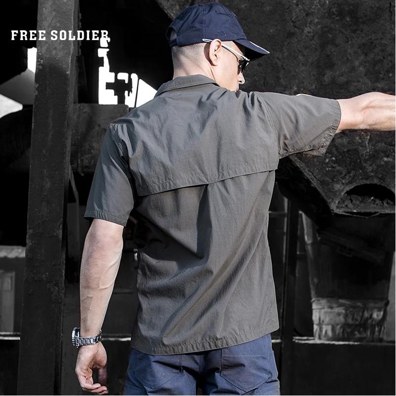 FREE SOLDIER Наружная тактическая футболка Быстросохнущая рубашка Мужская