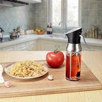 efficient kitchen 2 in 1 olive oil spray spices bottle cooking gravy boats for barbecue bbq sprayer seasoning bottles tools