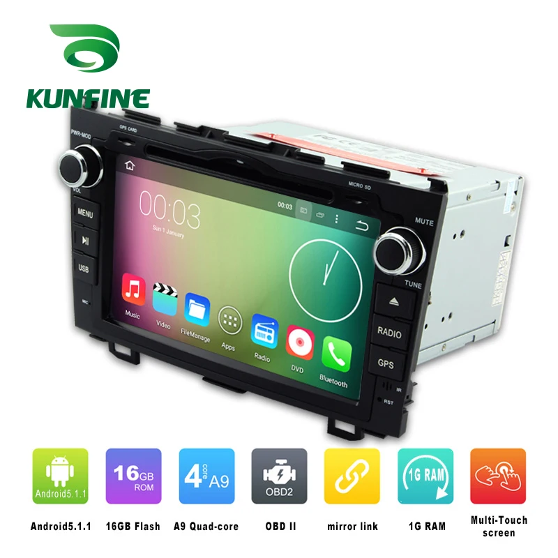 Автомобильный DVD-плеер 1024*600 с четырёхъядерным процессором Android 5 1 GPS-навигацией