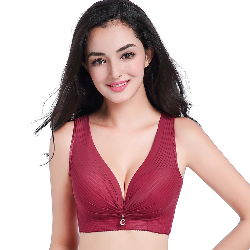Бюстгальтер без косточек пуш ап большие чашечки Sutia Bralette тонкая чашка размеры