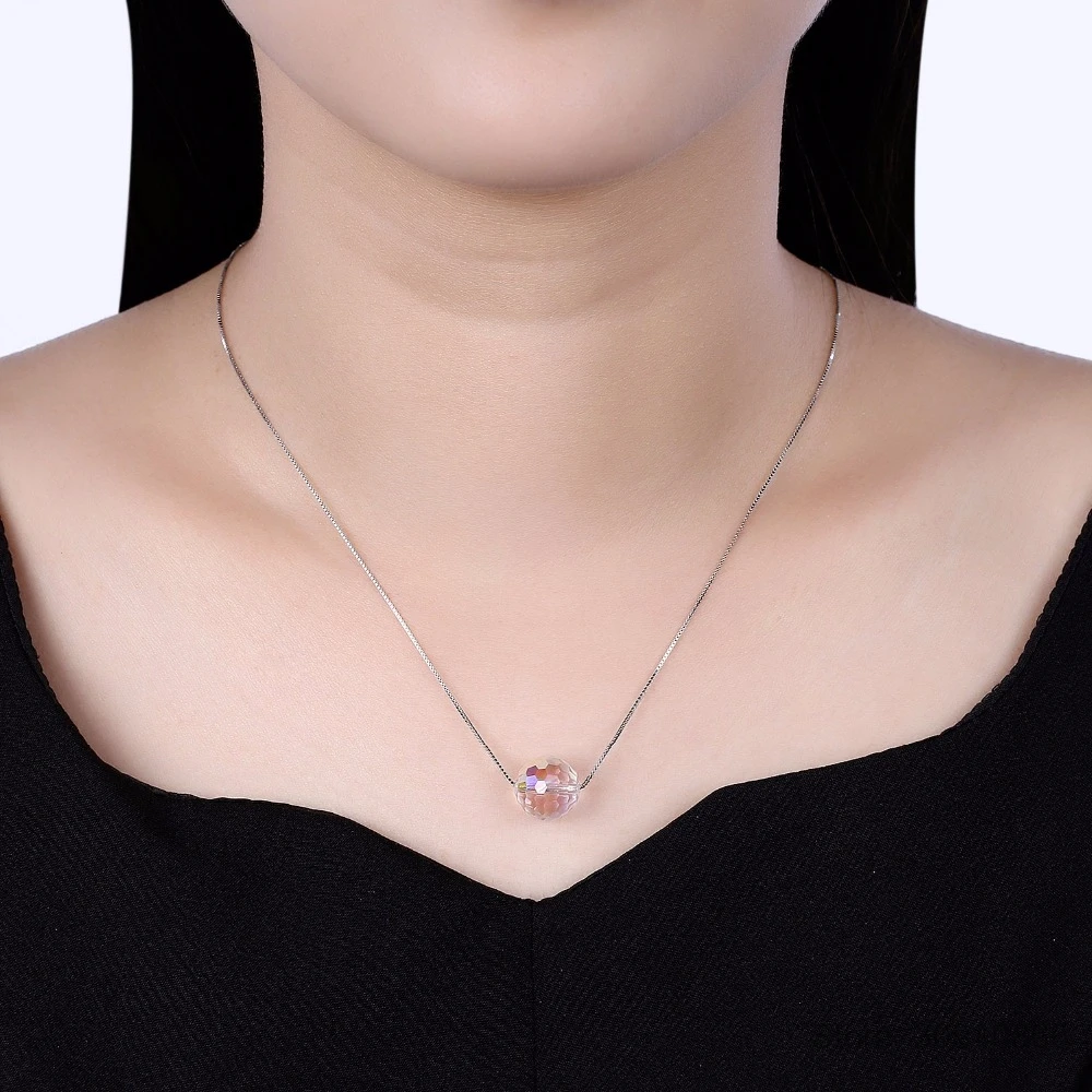 Женское Ожерелье с кристаллами LEKANI ожерелье подвеской в виде шарика ювелирные