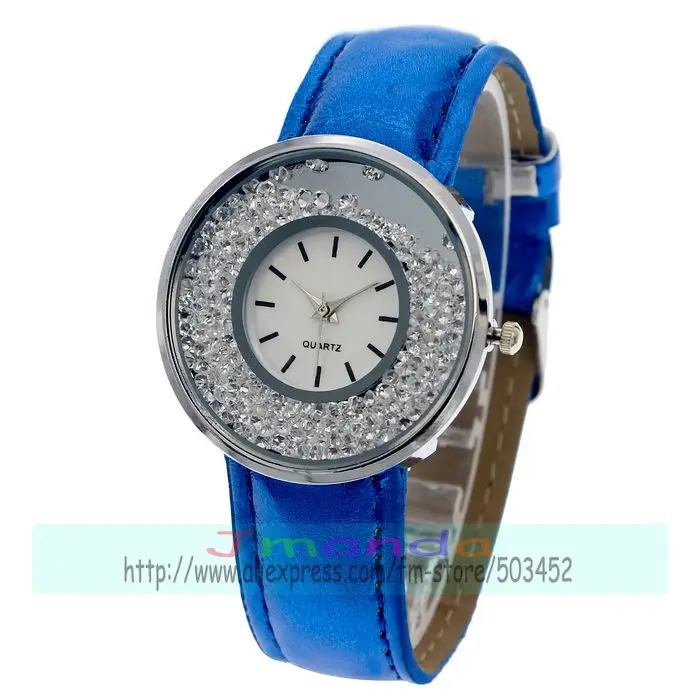 100 шт./лот 8002 Женские повседневные Модные женские наручные часы с серебристым