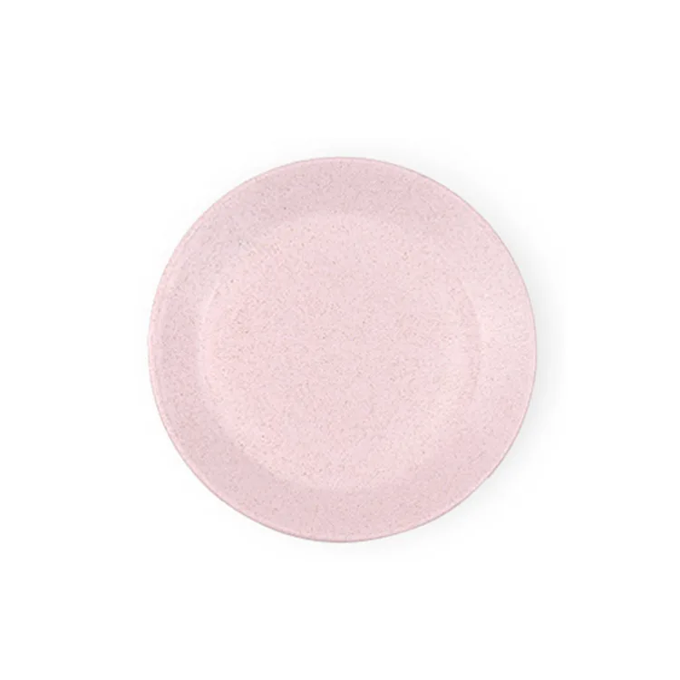 Круглая тарелка кухонная посуда Экологичная контейнер для еды пшеничная