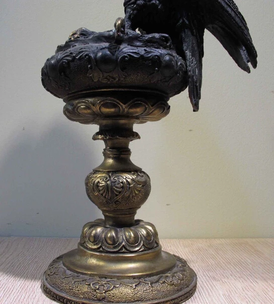 Western Art Decor Copper Bronze Figurine Arabia Eagle Bird Statue Sculpture | Дом и сад